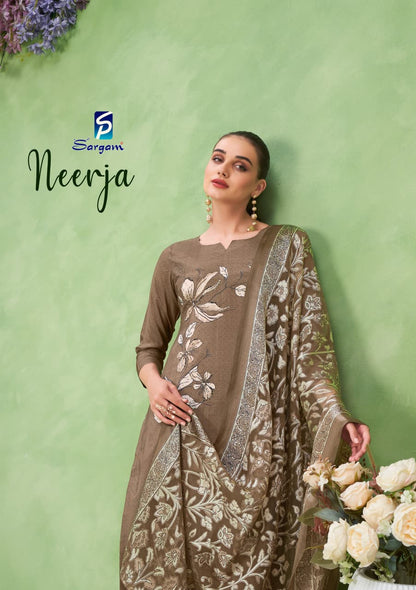Neerja Sargam Prints Pure Bemberg Pant Style Suits Wholesaler Gujarat