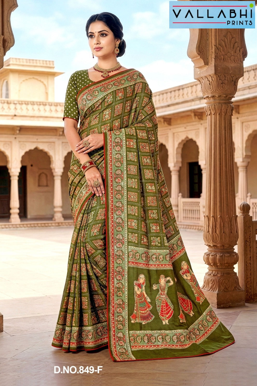 Neev Vallabhi Prints Georgette Sarees Supplier India
