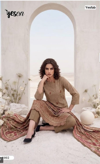 Neev Yeson Yesfab Viscose Pashmina Suits Exporter