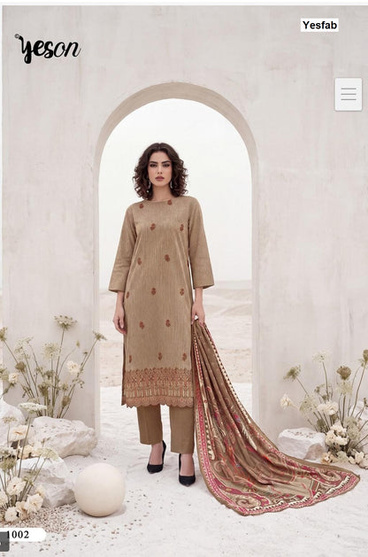 Neev Yeson Yesfab Viscose Pashmina Suits Exporter