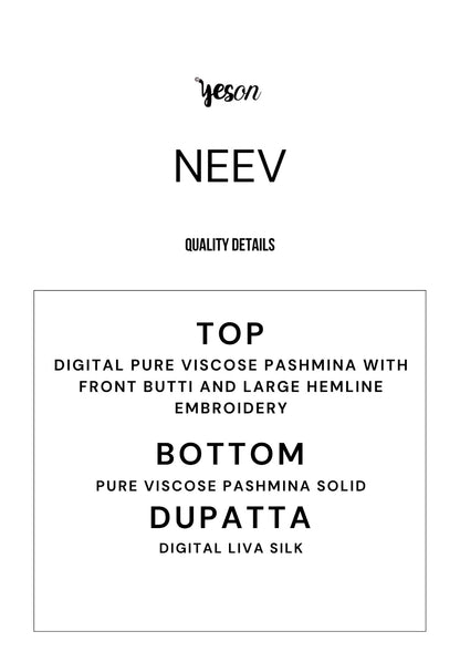 Neev Yeson Yesfab Viscose Pashmina Suits Exporter