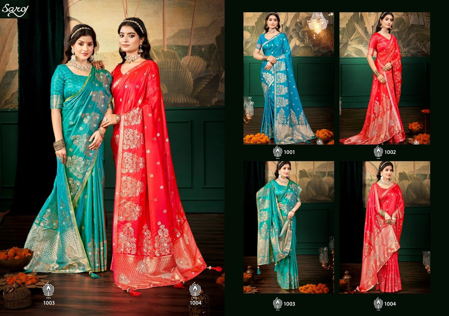 Neeyati Satin Saroski Vol 3 Saroj Silk Sarees Wholesaler India