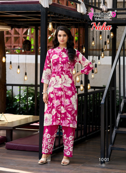 Neha Vol 1 Mystic 9 Rayon Co Ord Set Manufacturer India
