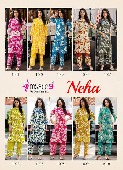 Neha Vol 1 Mystic 9 Rayon Co Ord Set Manufacturer India