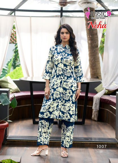 Neha Vol 1 Mystic 9 Rayon Co Ord Set Manufacturer India