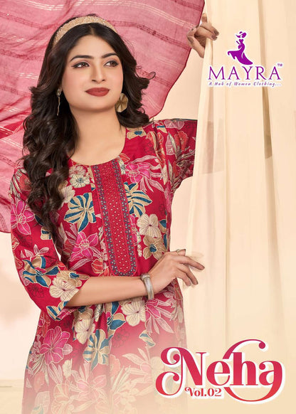 Neha Vol 2 Mayra Vertican Readymade Anarkali Suits Wholesaler Ahmedabad