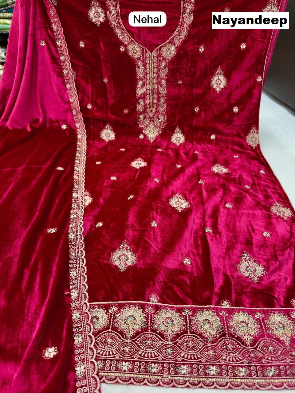 Nehal Prisha  Nayandeep Velvet Suits Manufacturer Gujarat