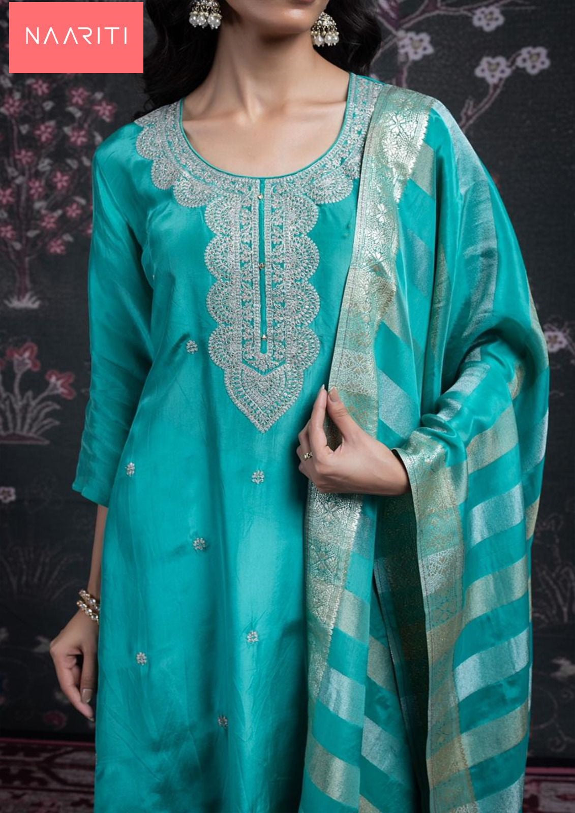 Nehar Naariti Silk Pant Style Suits Wholesale Price
