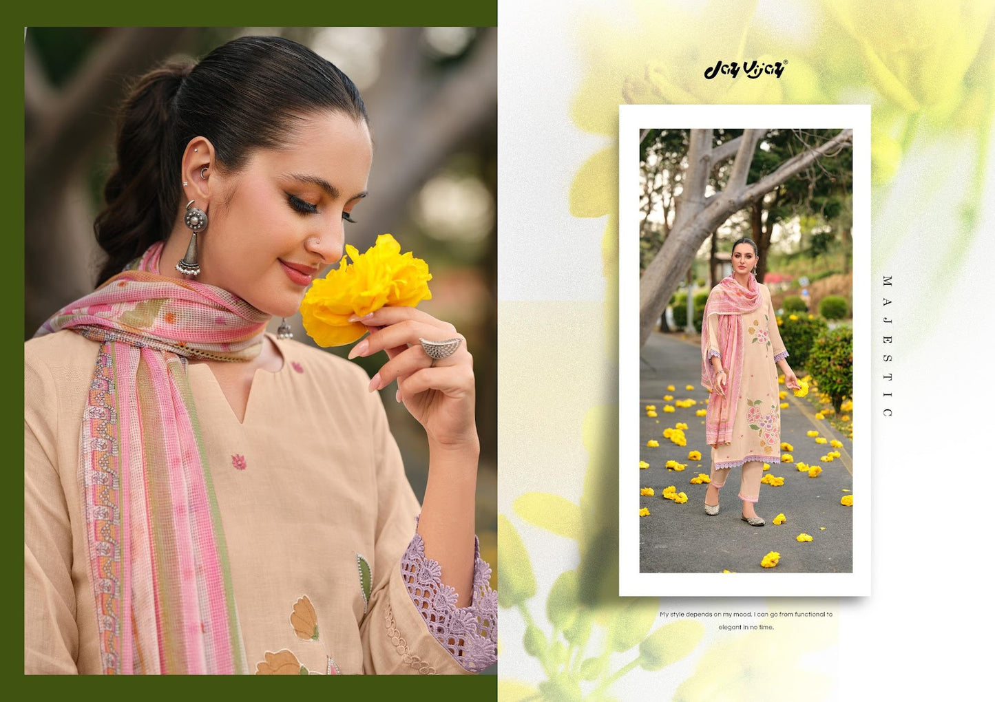 Nehmat Jay Vijay Lilen Pant Style Suits Supplier Gujarat