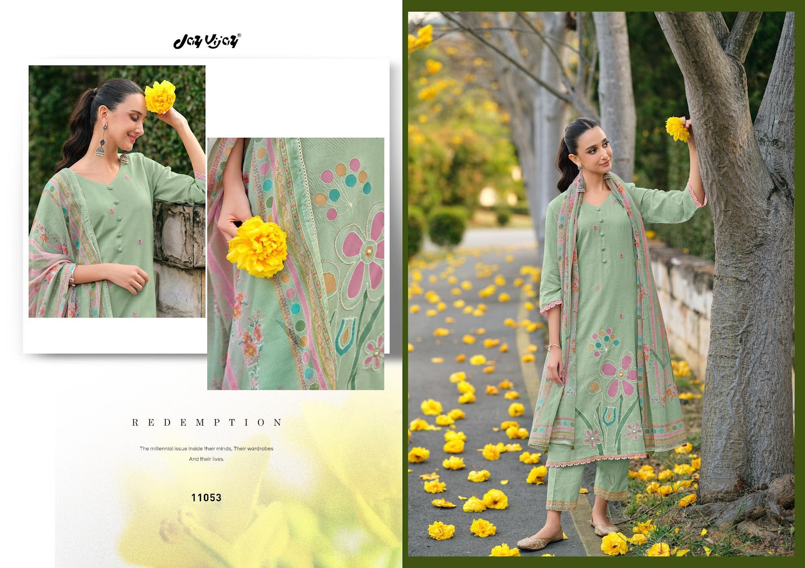 Nehmat Jay Vijay Lilen Pant Style Suits Supplier Gujarat
