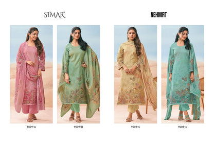 Nehmat Simar Lawn Cotton Pant Style Suits Exporter Ahmedabad