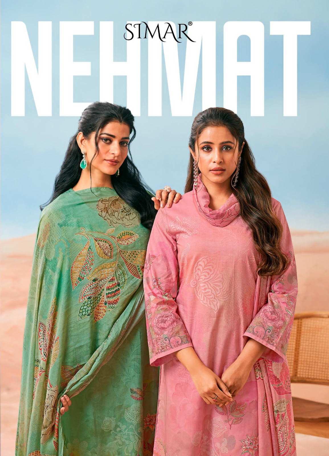 Nehmat Simar Lawn Cotton Pant Style Suits Exporter Ahmedabad