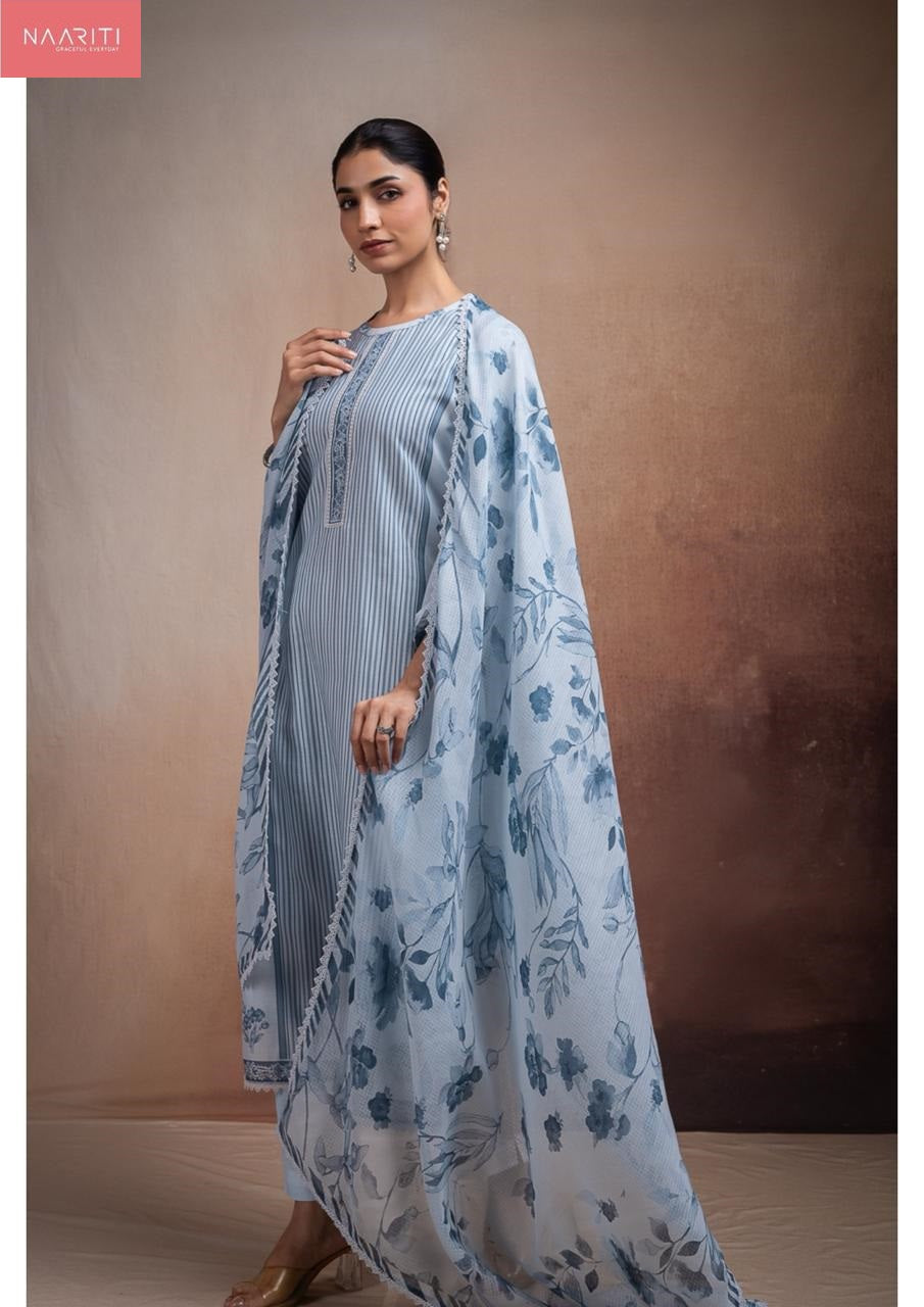 Nehri Naariti Cotton Pant Style Suits Manufacturer India