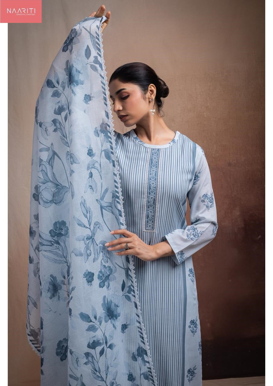 Nehri Naariti Cotton Pant Style Suits Manufacturer India