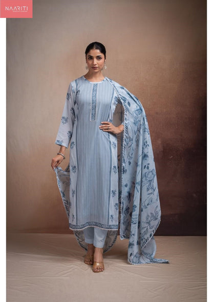 Nehri Naariti Cotton Pant Style Suits Manufacturer India