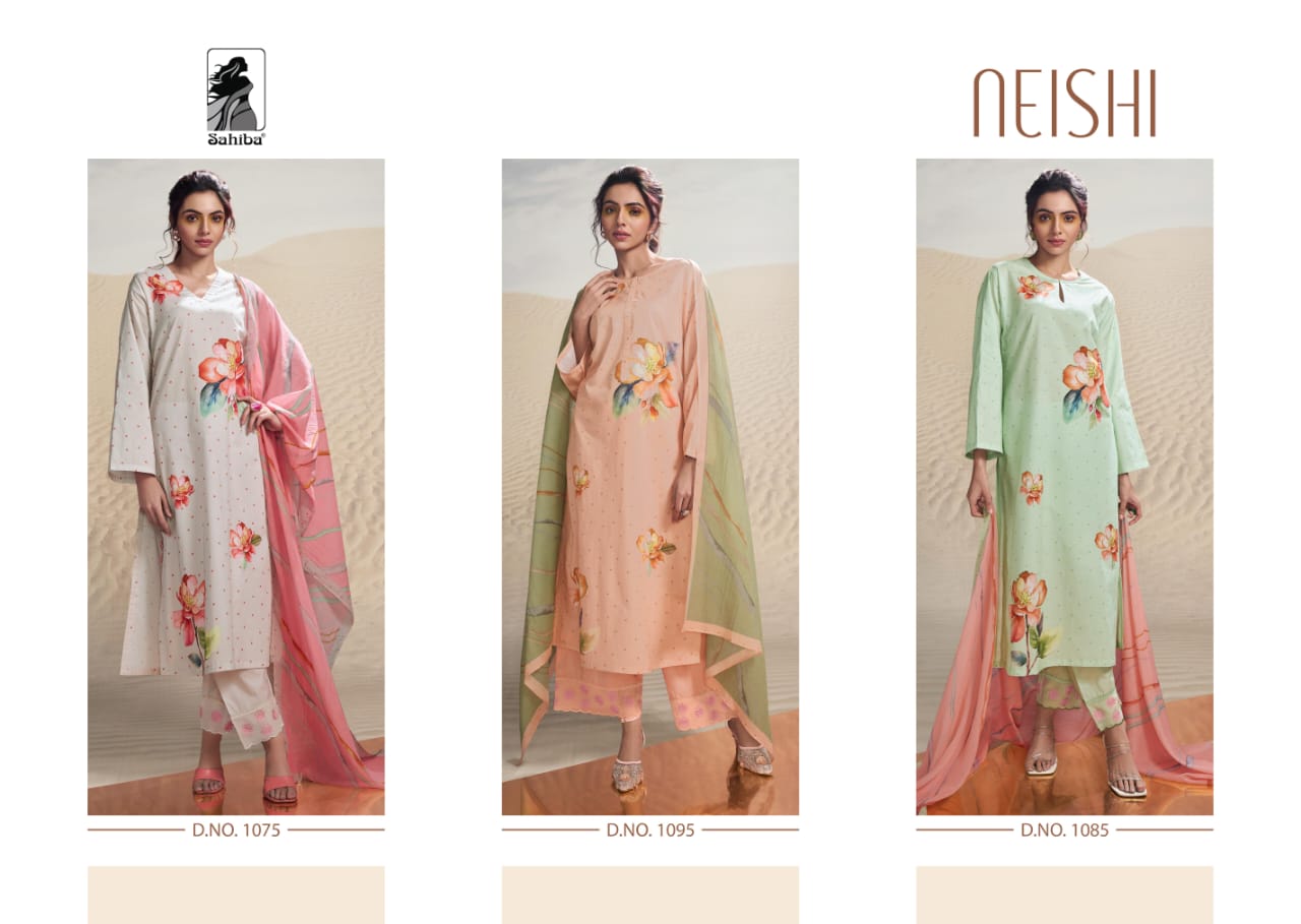 Neishi Sahiba Lawn Cotton Pant Style Suits
