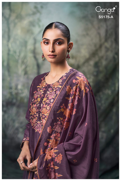 Nelieska S5175 Ganga Russian Silk Pant Style Suits Exporter Ahmedabad
