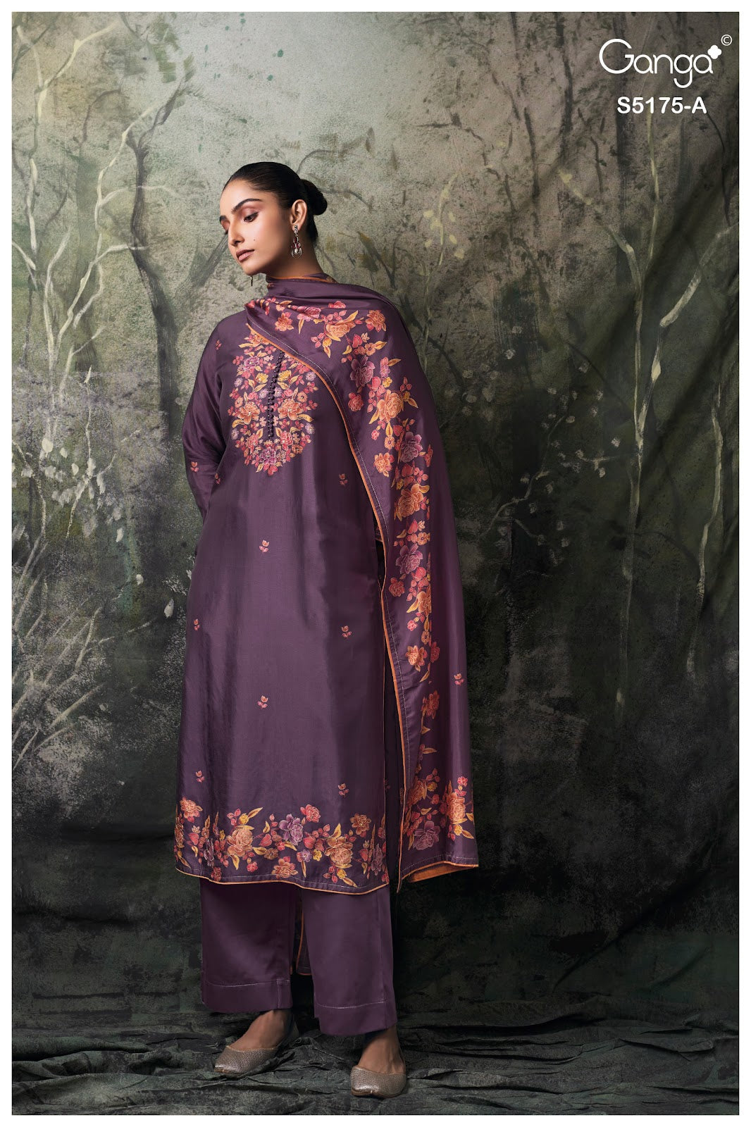 Nelieska S5175 Ganga Russian Silk Pant Style Suits Exporter Ahmedabad