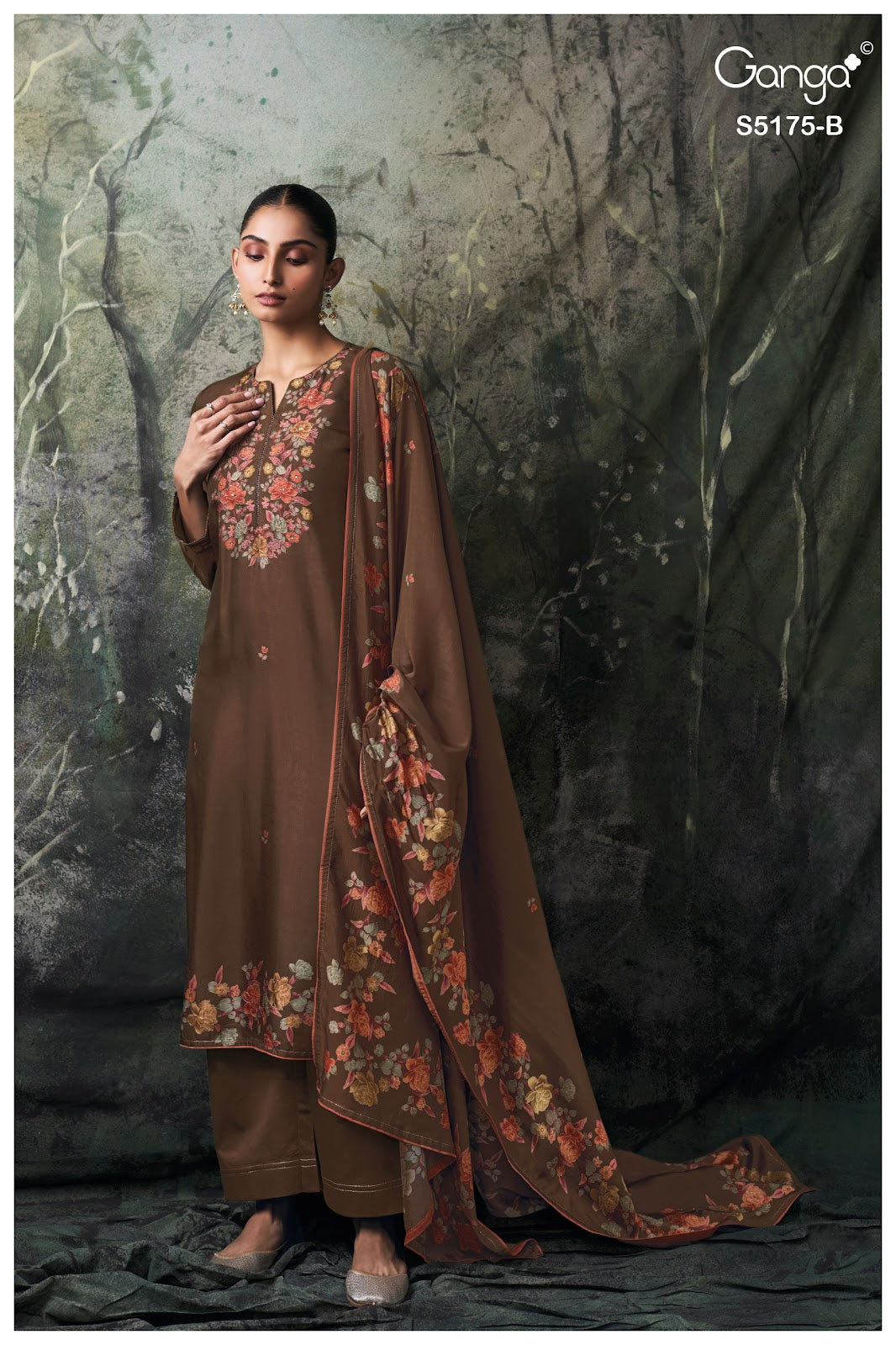 Nelieska S5175 Ganga Russian Silk Pant Style Suits Exporter Ahmedabad