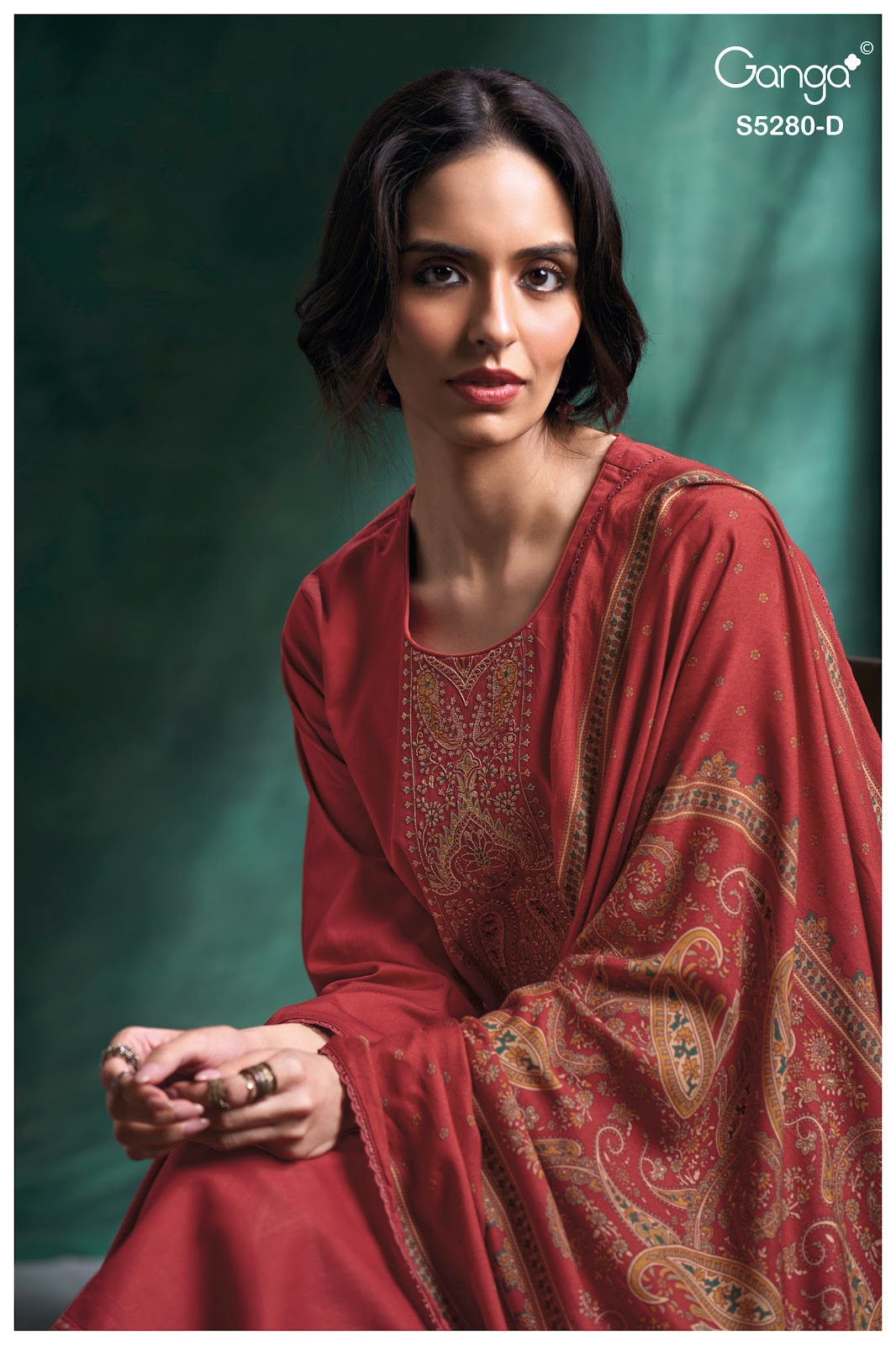 Nerisa S5280 Ganga Corduroy Plazzo Style Suits Wholesaler Ahmedabad