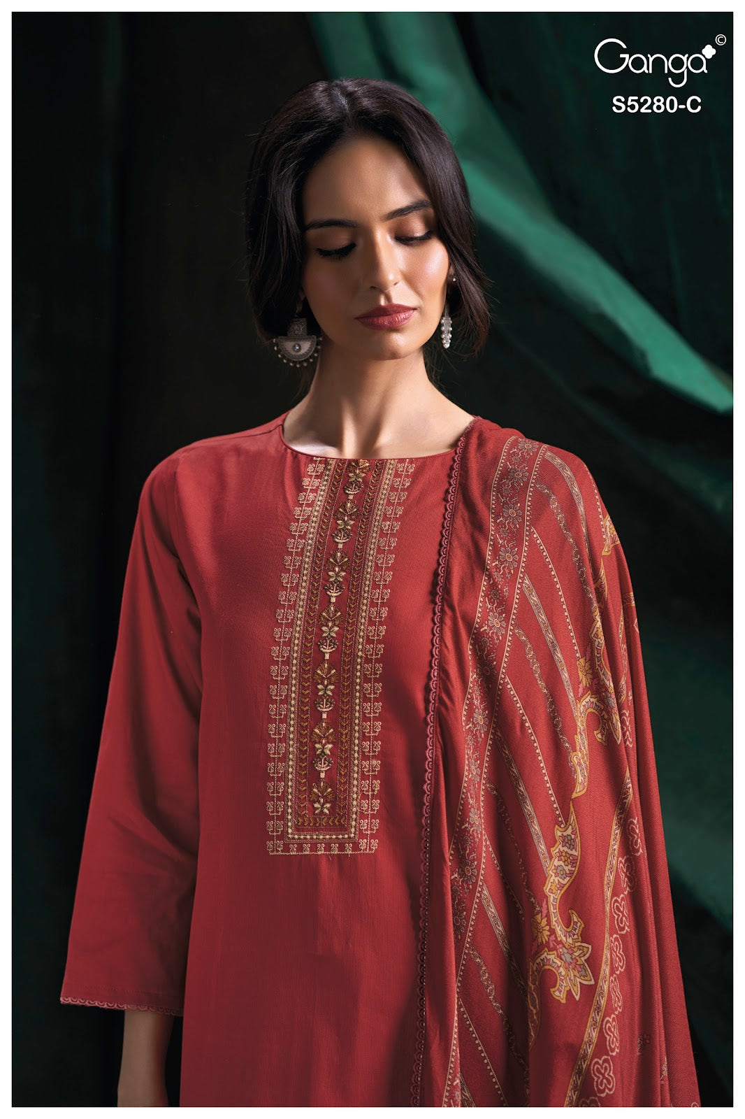 Nerisa S5280 Ganga Corduroy Plazzo Style Suits Wholesaler Ahmedabad