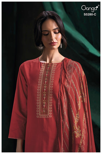 Nerisa S5280 Ganga Corduroy Plazzo Style Suits Wholesaler Ahmedabad
