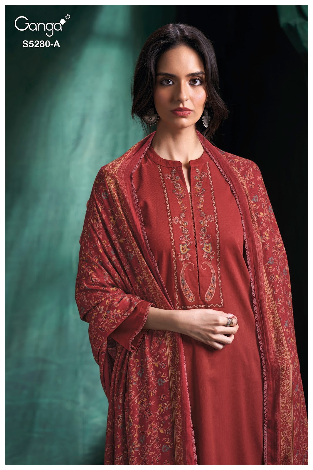 Nerisa S5280 Ganga Corduroy Plazzo Style Suits Wholesaler Ahmedabad