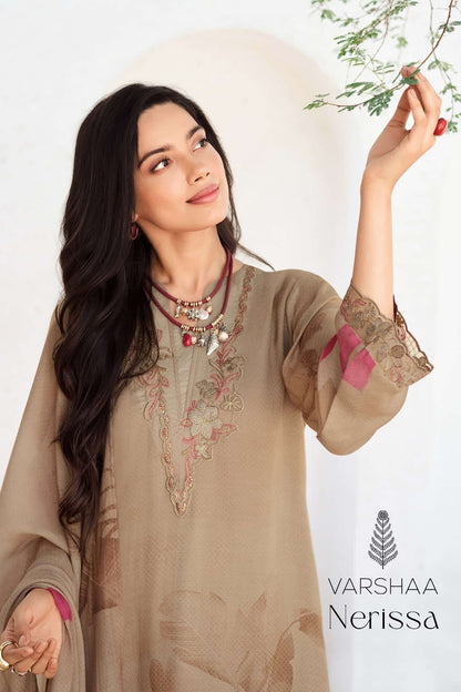 Nerissa Varshaa Organza Pant Style Suits Manufacturer Gujarat