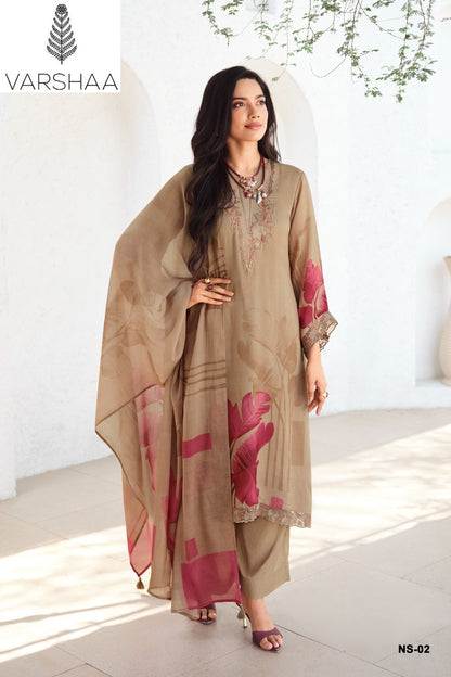 Nerissa Varshaa Organza Pant Style Suits Manufacturer Gujarat