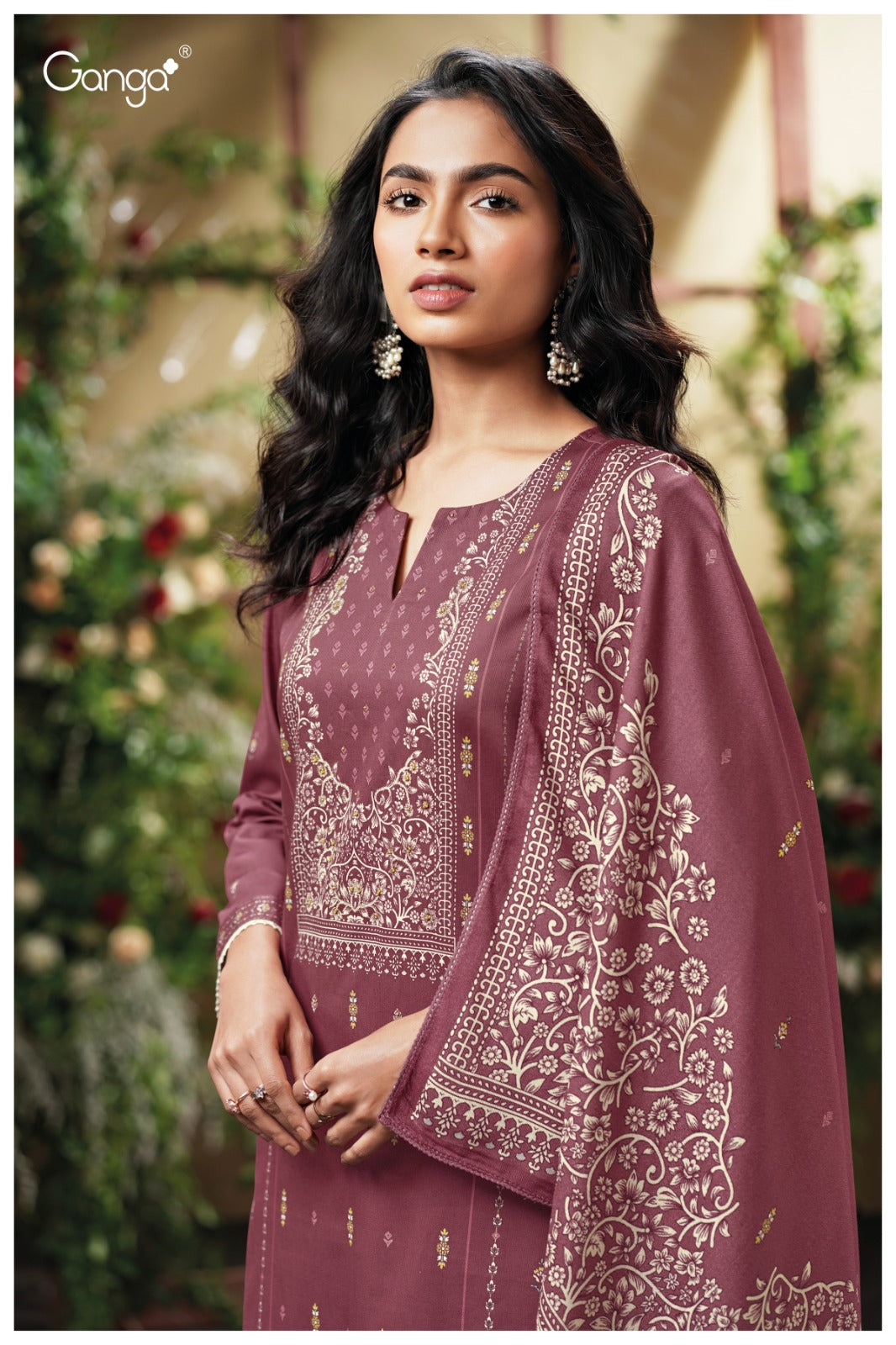 Nesha 3835 Ganga Premium Plazzo Style Suits Manufacturer Ahmedabad