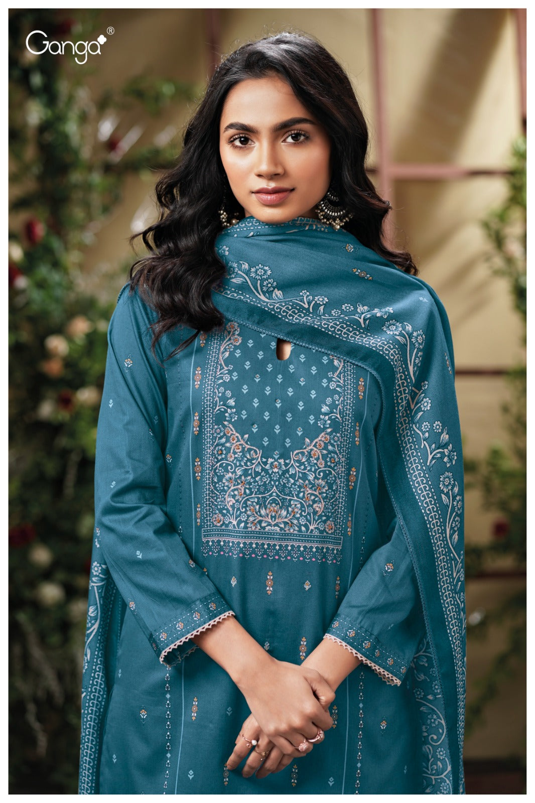 Nesha 3835 Ganga Premium Plazzo Style Suits Manufacturer Ahmedabad