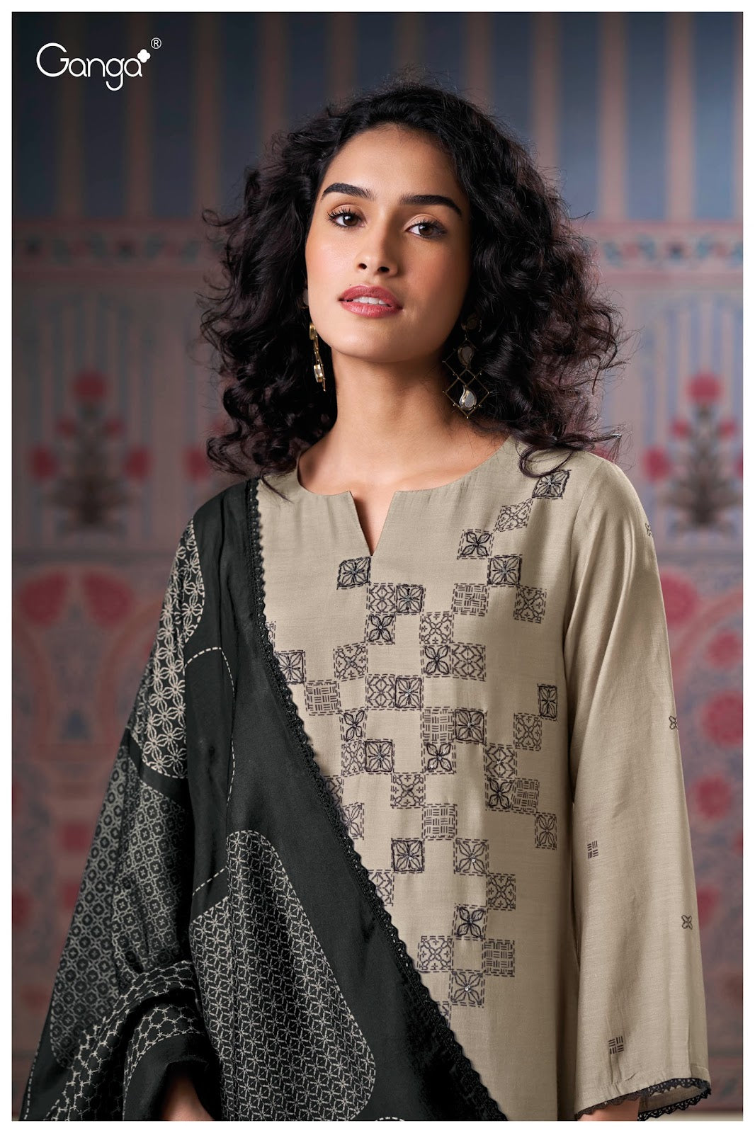 Nessa 3162 Ganga Premium Bemberg Plazzo Style Suits Manufacturer Gujarat