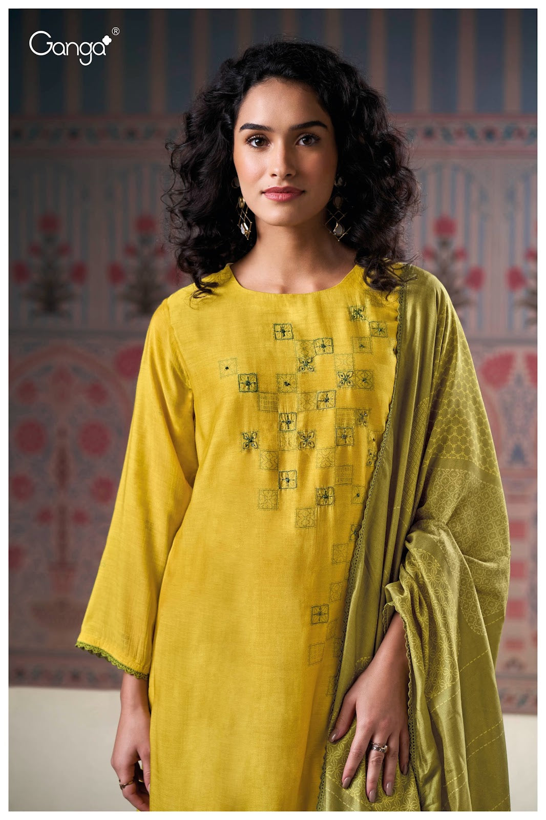 Nessa 3162 Ganga Premium Bemberg Plazzo Style Suits Manufacturer Gujarat