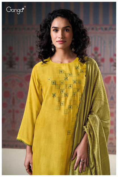Nessa 3162 Ganga Premium Bemberg Plazzo Style Suits Manufacturer Gujarat