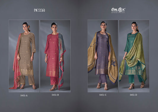 Nessa Omtex Silk Pant Style Suits Supplier Ahmedabad
