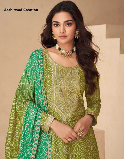 Netra Aashirwad Creation Chinon Readymade Suits Manufacturer