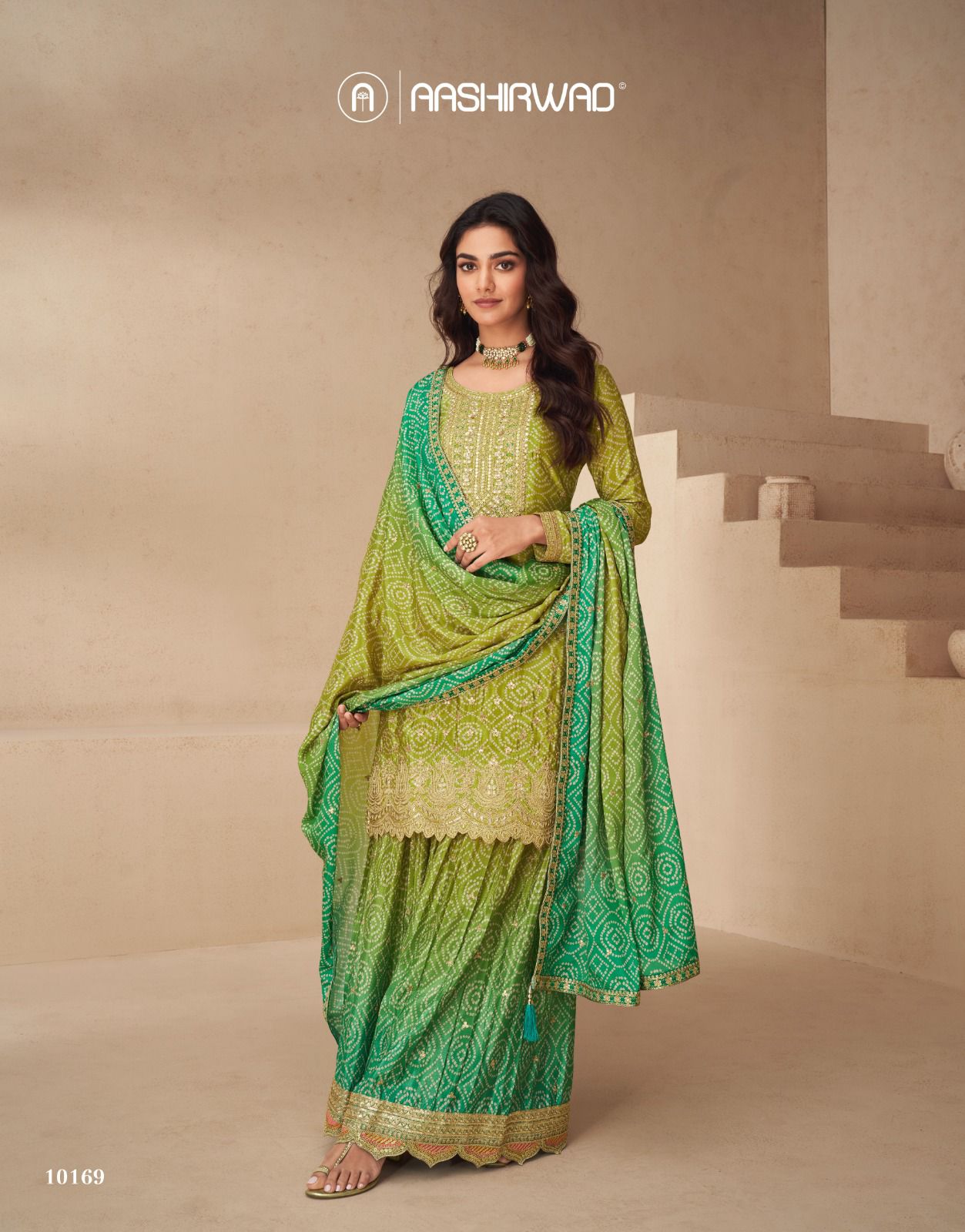 Netra Aashirwad Creation Chinon Readymade Suits Manufacturer