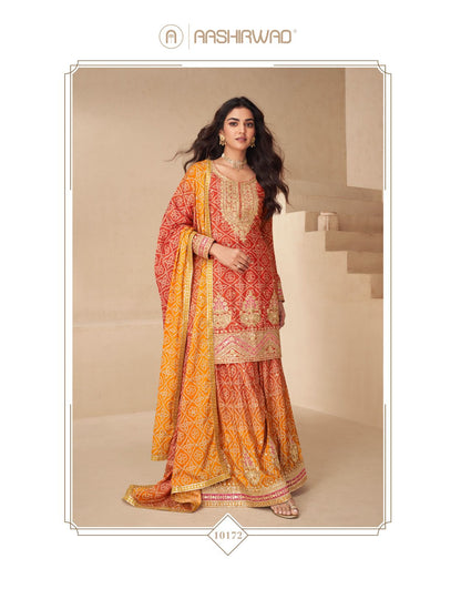 Netra Aashirwad Creation Chinon Readymade Suits Manufacturer