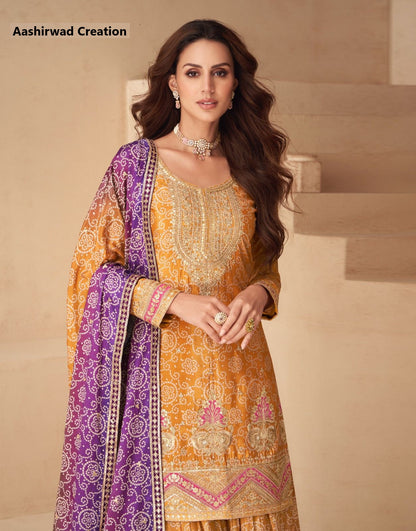 Netra Aashirwad Creation Chinon Readymade Suits Manufacturer
