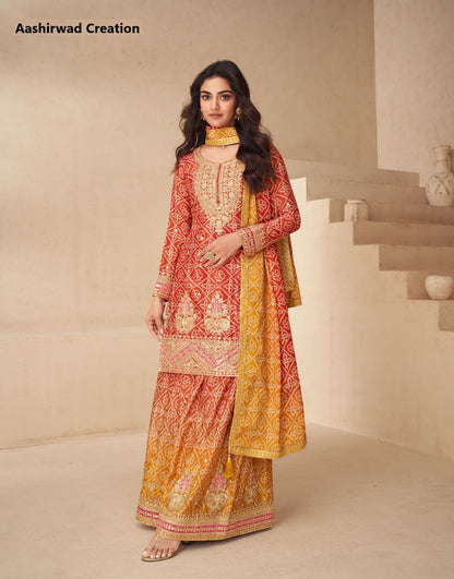 Netra Aashirwad Creation Chinon Readymade Suits Manufacturer