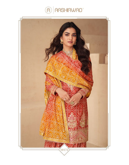 Netra Aashirwad Creation Chinon Readymade Suits Manufacturer