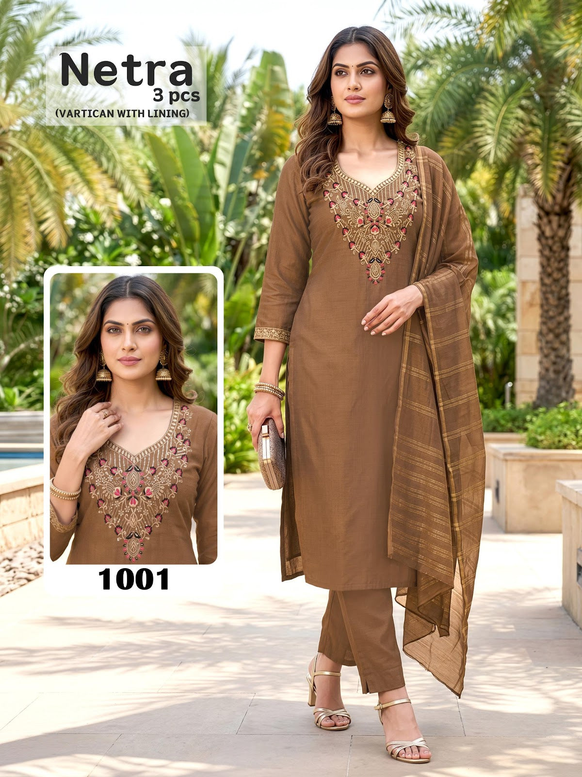 Netra Malviken Vatican Readymade Pant Style Suits Supplier Ahmedabad