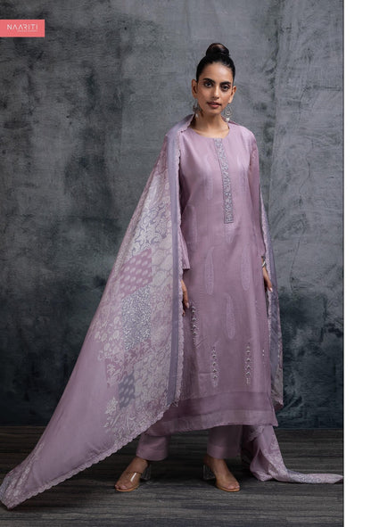 Netra Naariti Mul Chanderi Pant Style Suits Exporter Ahmedabad