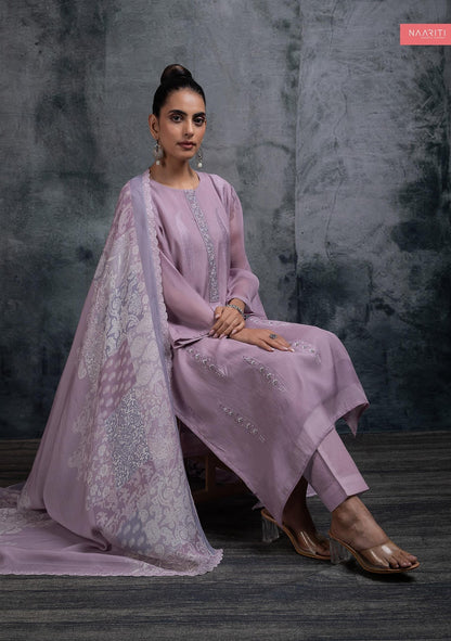 Netra Naariti Mul Chanderi Pant Style Suits Exporter Ahmedabad