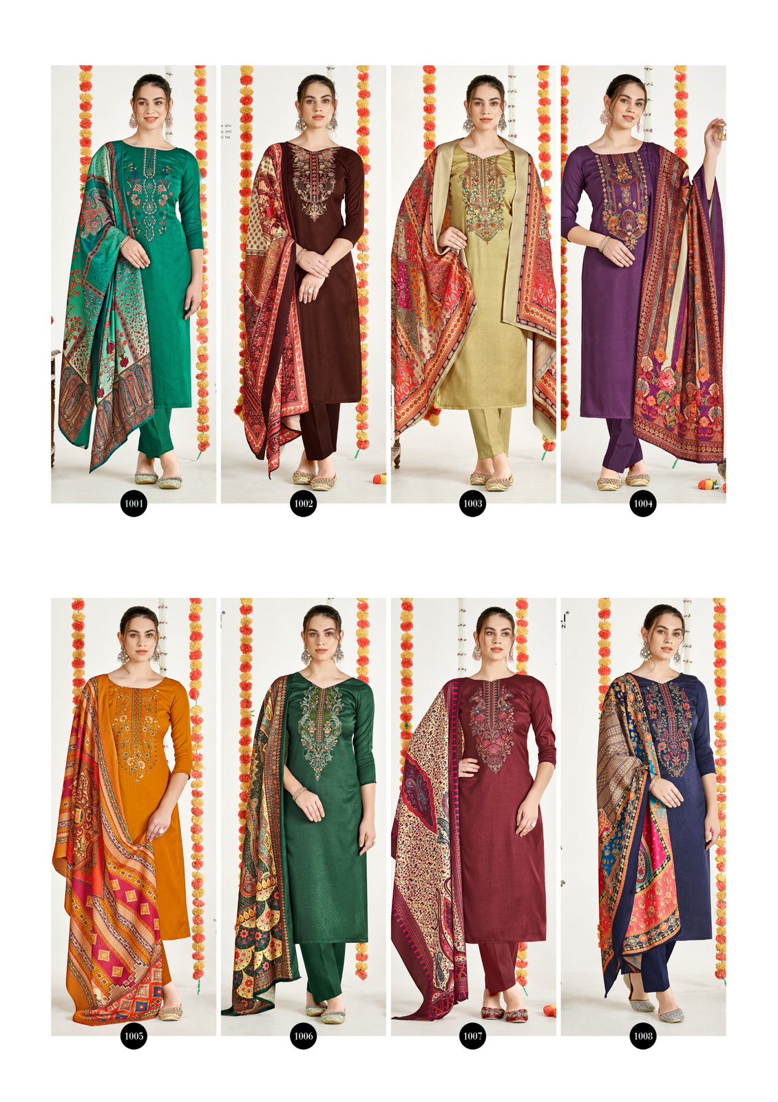 Netra Roli Moli Pashmina Suits Wholesale