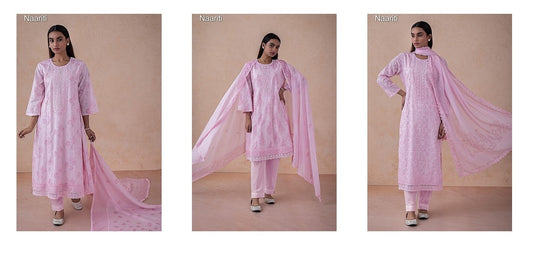 Neutrals In Pink Naariti Modal Pant Style Suits Wholesale Price