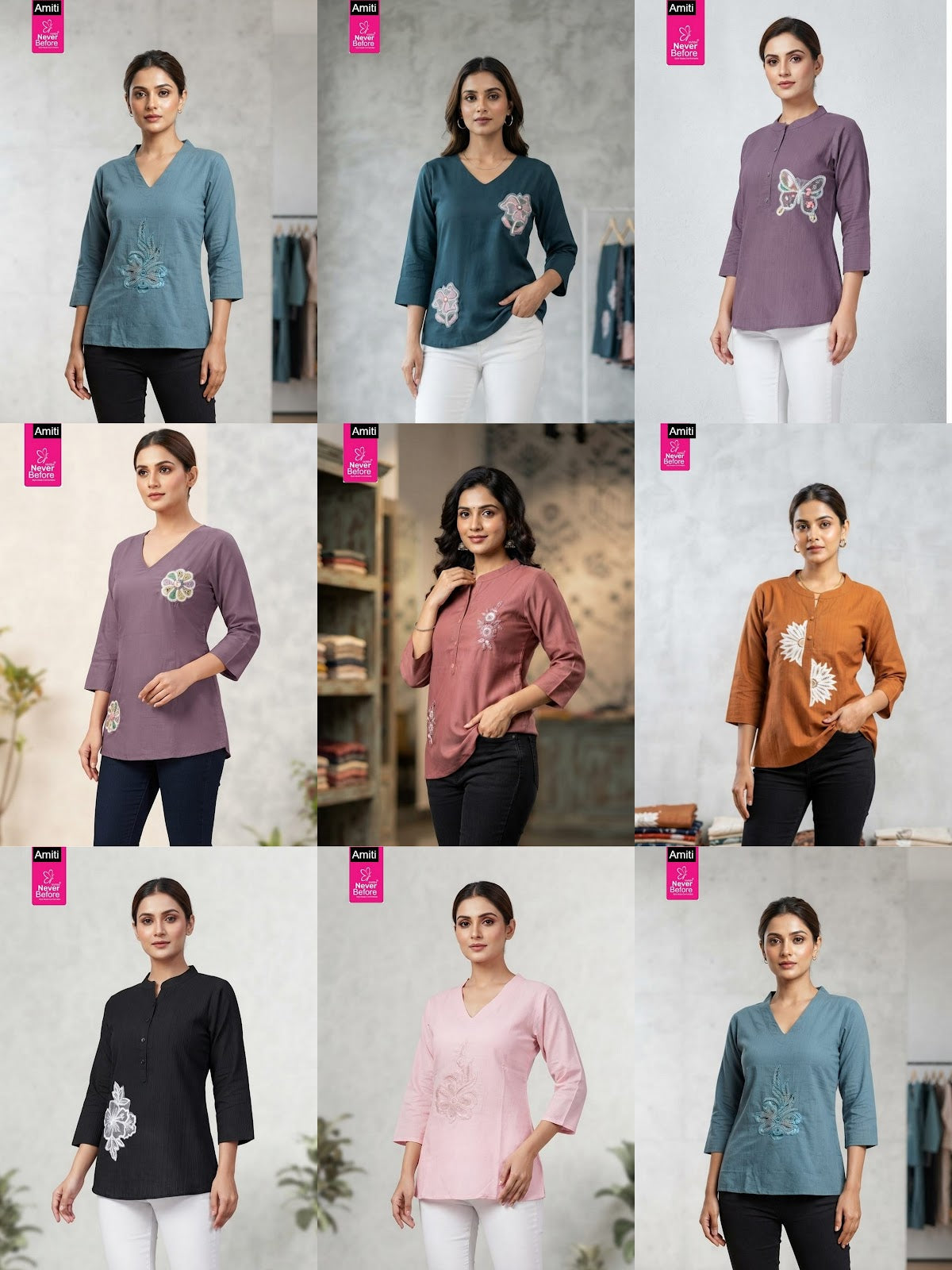 Never Before Amiti Imported Fancy Tops Exporter India