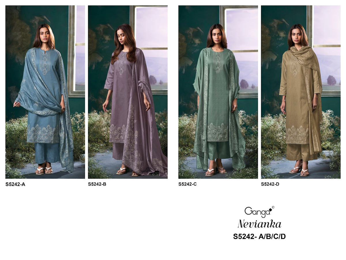 Nevianka S5242 Ganga Corduroy Pant Style Suits Manufacturer Gujarat