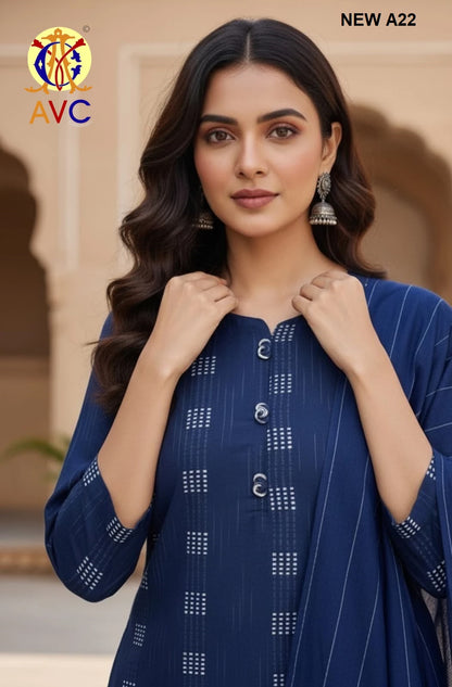 New A22 Avc Readymade Cotton Pant Suits Manufacturer