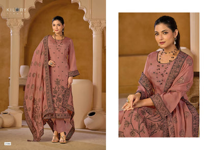 New Aarzoo Kilory Organza Silk Pant Style Suits Supplier Ahmedabad